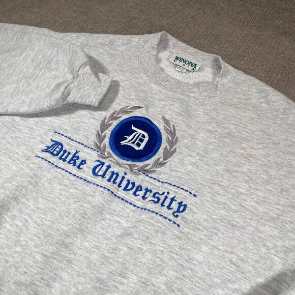 Vintage Duke University Crewneck Sweatshirt Mens Size Medium Made In USA - Picture 1 of 9